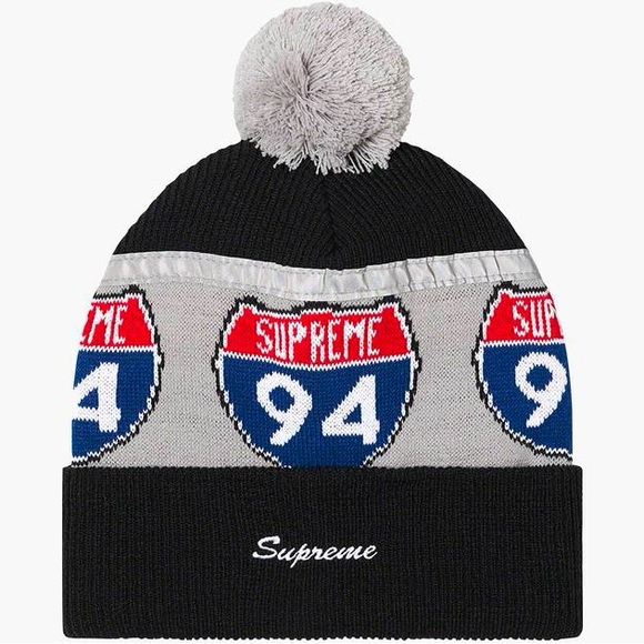 Supreme Interstate Reflective Beanie ‘black’